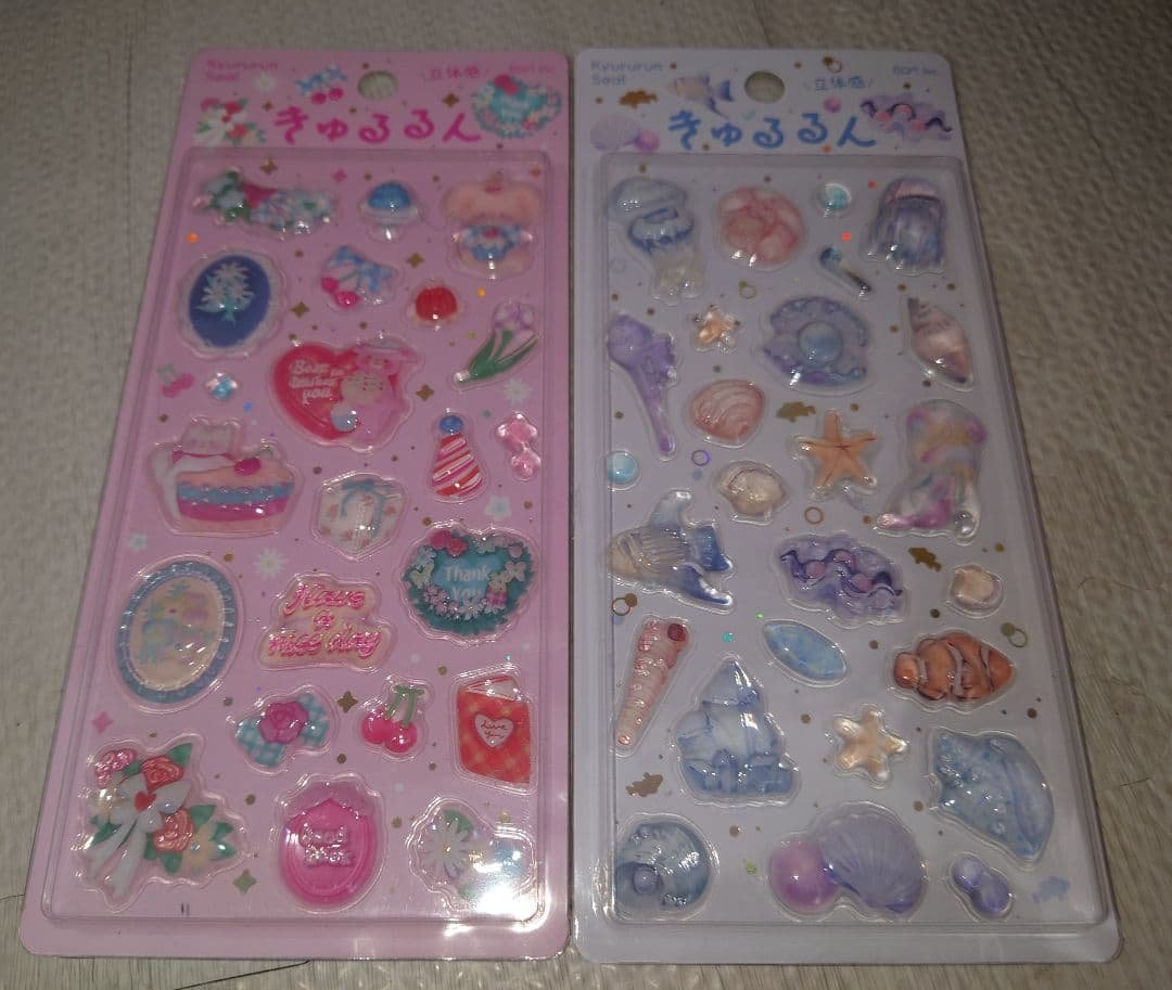 sparkly<br>stickers<br>set 2<br><br>new<br>unused<br>unopened<br>stored